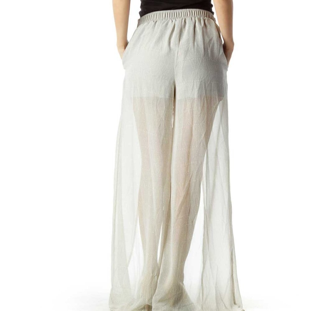 BCBGeneration Gray Tonal Print Maxi Skirt with Shorts - Picture 2 of 3